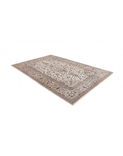 Tappeto Kashan Persia bianco marrone 196x293