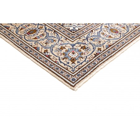 Tappeto Kashan Persia bianco marrone 196x293