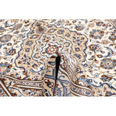 Tappeto Kashan Persia bianco marrone 196x293