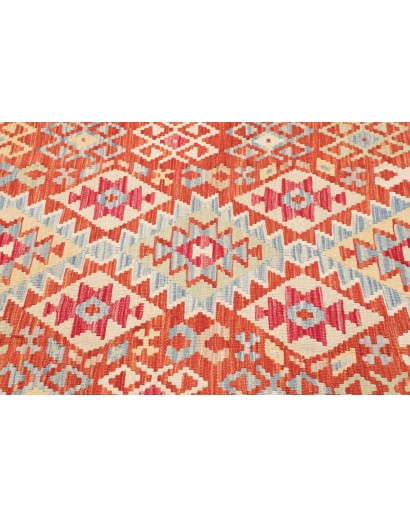 Tappeto Kilim Afghanistan marrone rosso 127x186