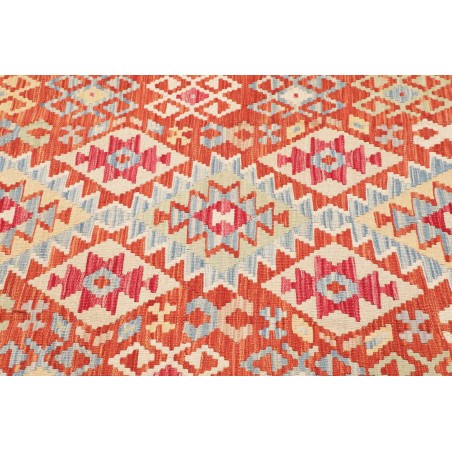 Tappeto Kilim Afghanistan marrone rosso 127x186