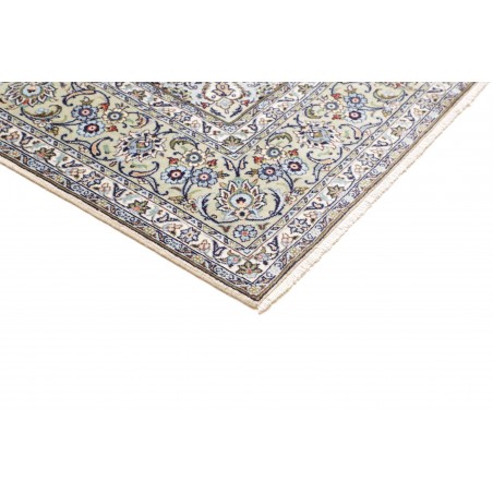 Tappeto Kashan Persia bianco azzurro 196x297