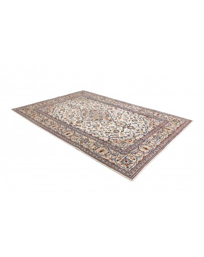 Tappeto Kashan Persia bianco marrone 195x293
