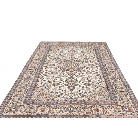 Tappeto Kashan Persia bianco marrone 195x293