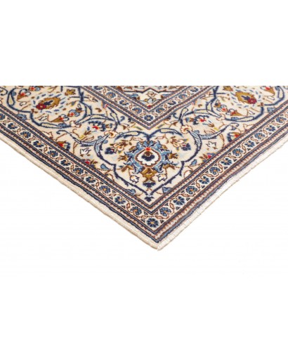Tappeto Kashan Persia bianco marrone 195x293