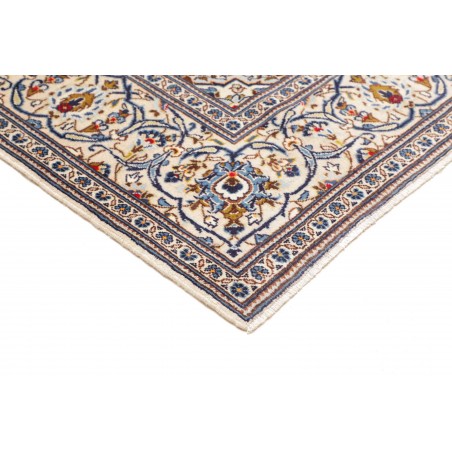Tappeto Kashan Persia bianco marrone 195x293