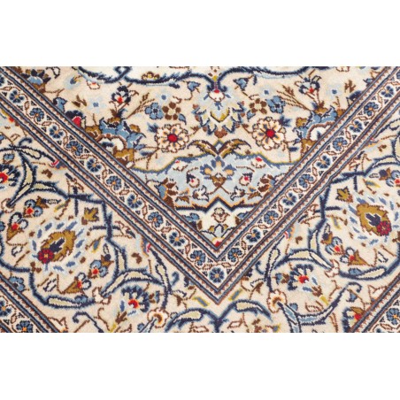 Tappeto Kashan Persia bianco marrone 195x293