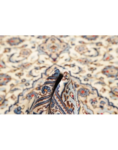 Tappeto Kashan Persia bianco marrone 195x293