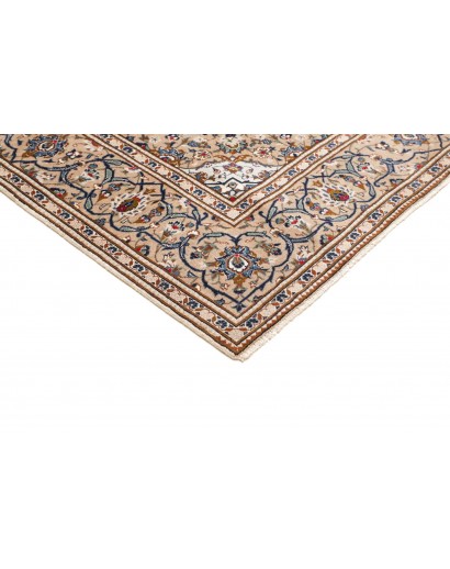 Tappeto Kashan Persia bianco marrone 197x306