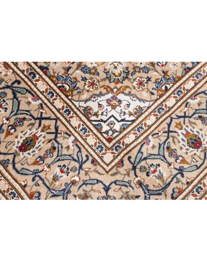 Tappeto Kashan Persia bianco marrone 197x306