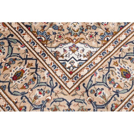 Tappeto Kashan Persia bianco marrone 197x306