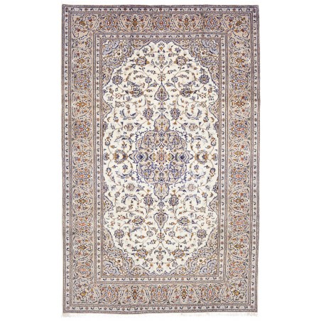 Tappeto Kashan Persia bianco grigio 203x320