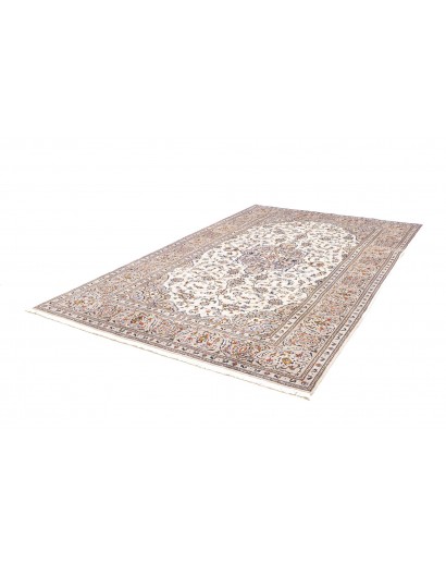 Tappeto Kashan Persia bianco grigio 203x320