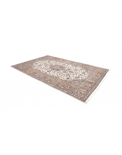 Tappeto Kashan Persia bianco grigio 203x320