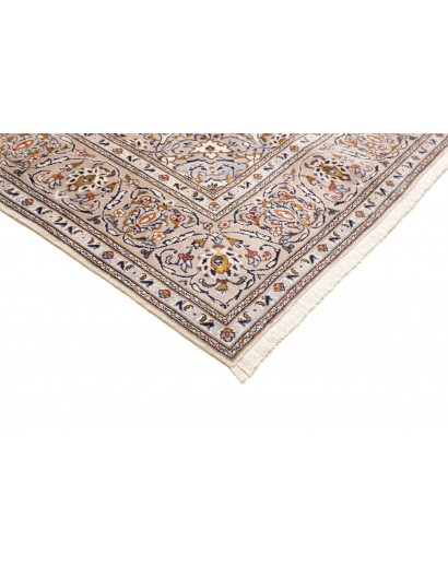 Tappeto Kashan Persia bianco grigio 203x320