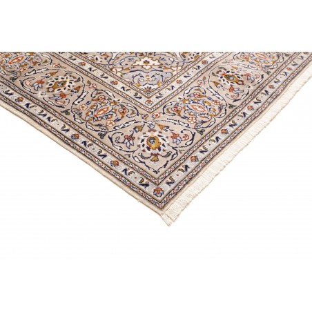 Tappeto Kashan Persia bianco grigio 203x320