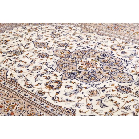 Tappeto Kashan Persia bianco grigio 203x320