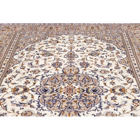 Tappeto Kashan Persia bianco grigio 203x320