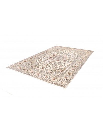 Tappeto Kashan Persia bianco grigio 200x300