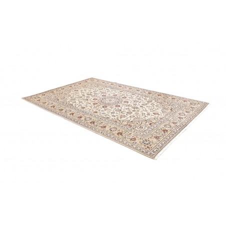 Tappeto Kashan Persia bianco grigio 200x300