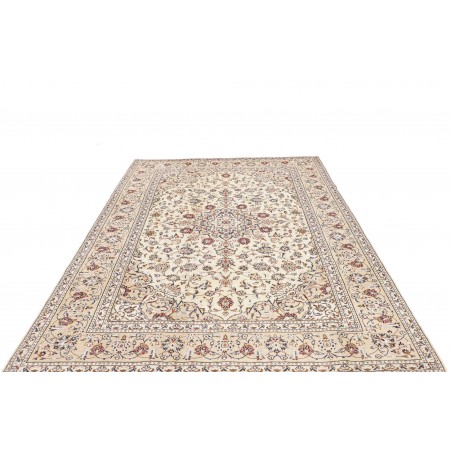 Tappeto Kashan Persia bianco grigio 200x300