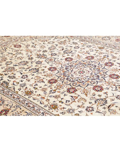 Tappeto Kashan Persia bianco grigio 200x300