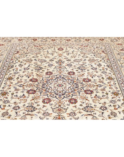 Tappeto Kashan Persia bianco grigio 200x300