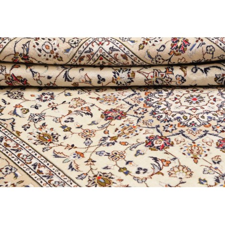 Tappeto Kashan Persia bianco grigio 200x300