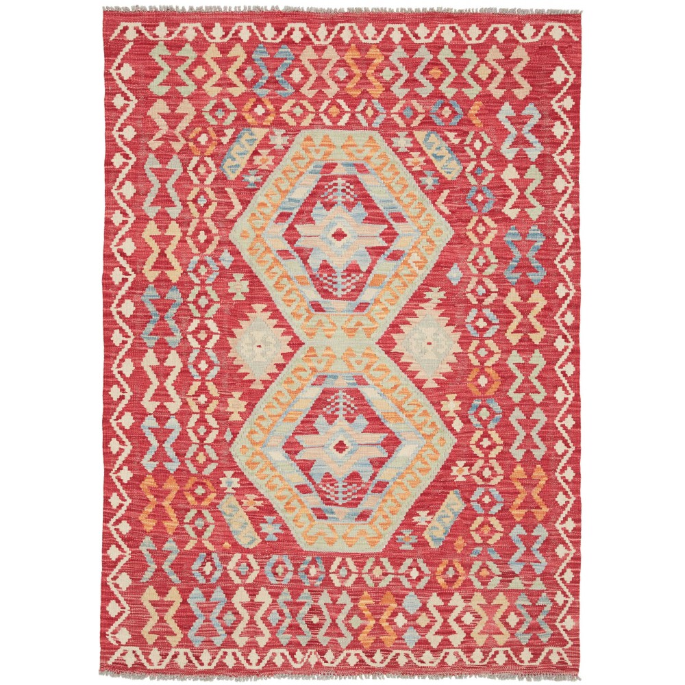 Tappeto Kilim Afghanistan marrone beige 129x179