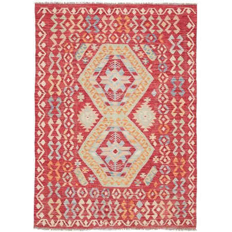 Tappeto Kilim Afghanistan marrone beige 129x179