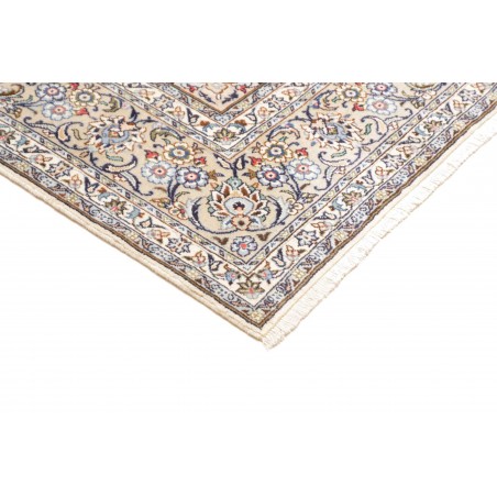Tappeto Kashan Persia bianco grigio 196x296