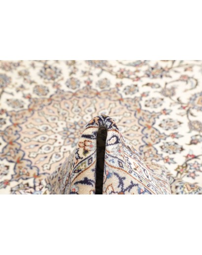 Tappeto Kashan Persia bianco grigio 196x296