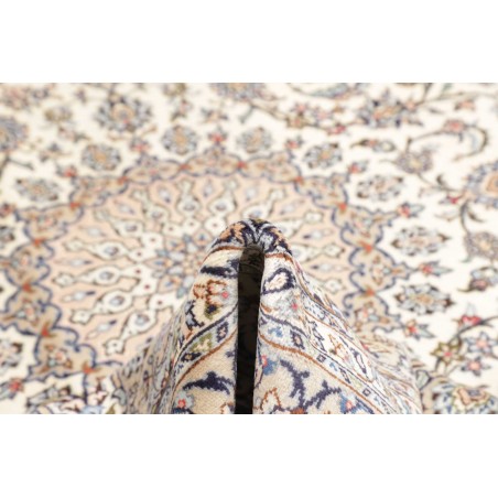 Tappeto Kashan Persia bianco grigio 196x296