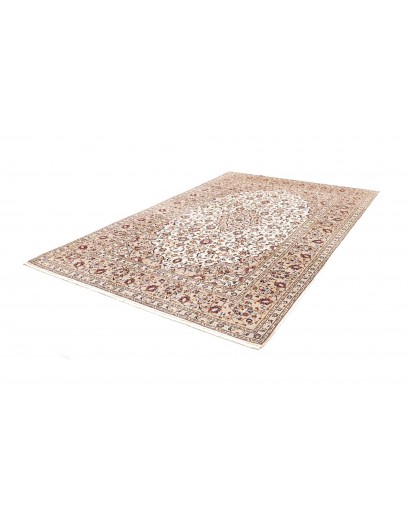 Tappeto Kashan Persia bianco grigio 200x305