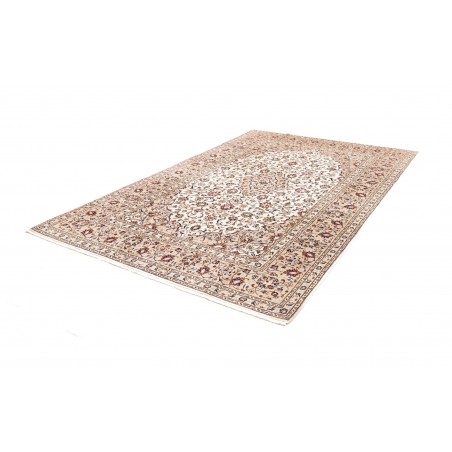 Tappeto Kashan Persia bianco grigio 200x305