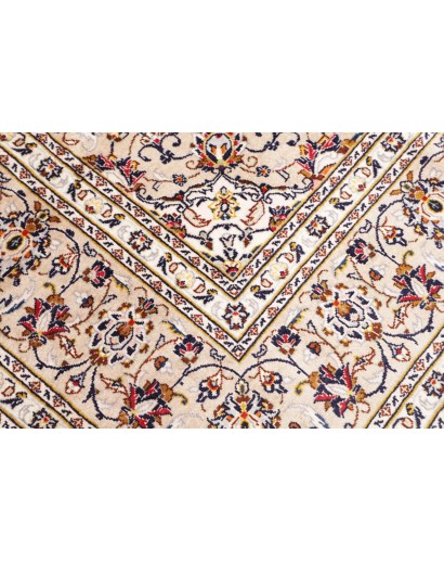 Tappeto Kashan Persia bianco grigio 200x305