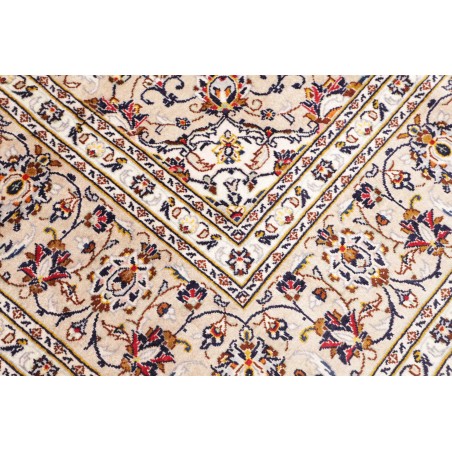 Tappeto Kashan Persia bianco grigio 200x305
