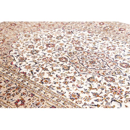 Tappeto Kashan Persia bianco grigio 200x305