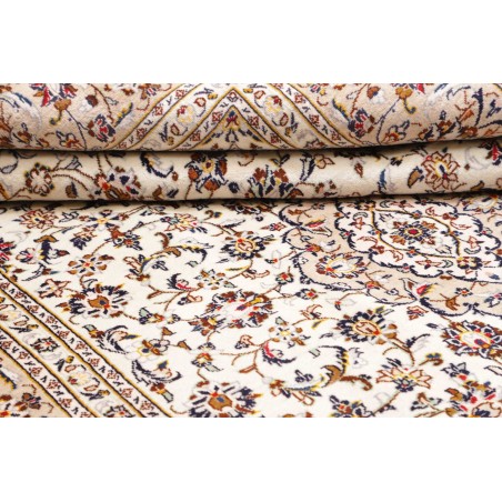 Tappeto Kashan Persia bianco grigio 200x305