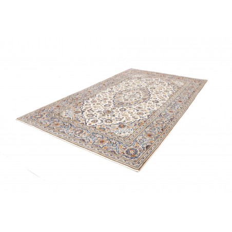 Tappeto Kashan Persia bianco grigio 194x307