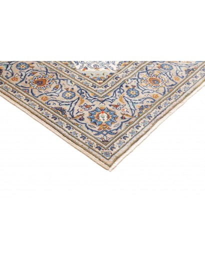 Tappeto Kashan Persia bianco grigio 194x307