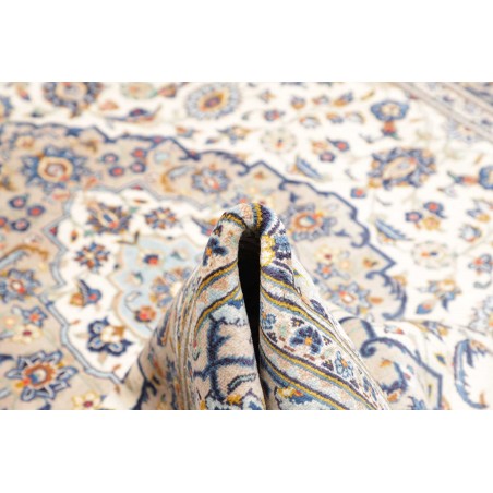 Tappeto Kashan Persia bianco grigio 194x307