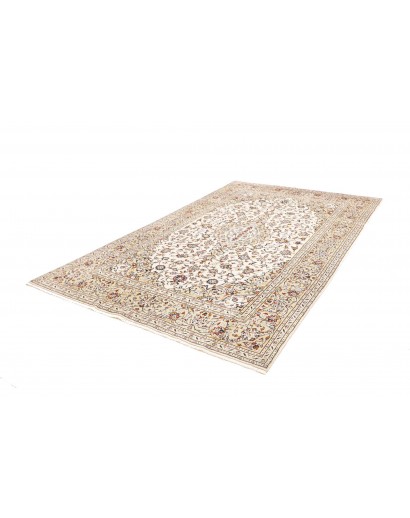 Tappeto Kashan Persia bianco verde 192x300