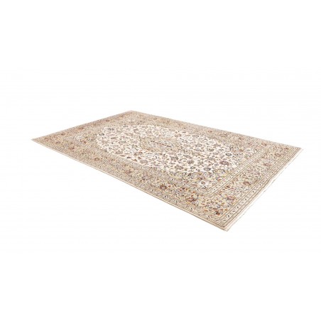 Tappeto Kashan Persia bianco verde 192x300