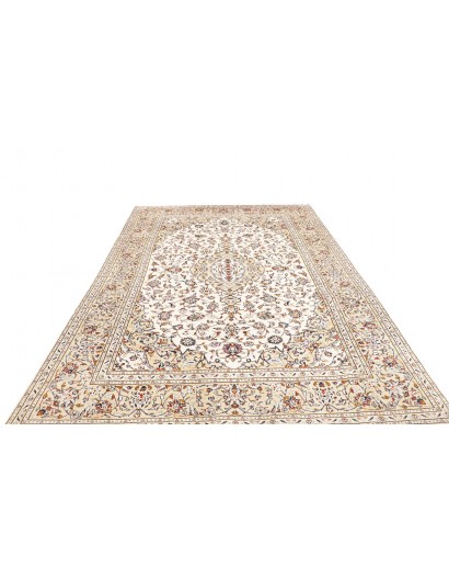 Tappeto Kashan Persia bianco verde 192x300