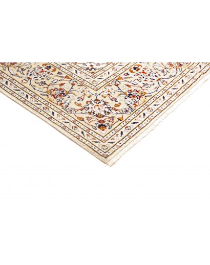 Tappeto Kashan Persia bianco verde 192x300