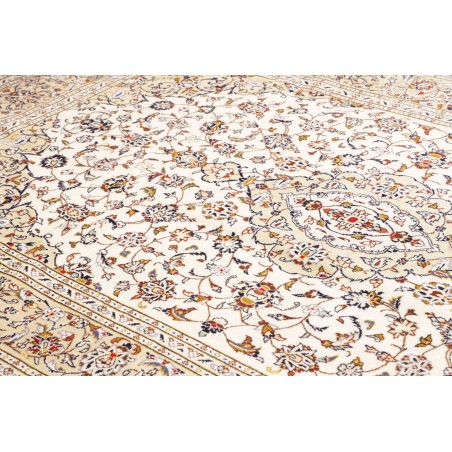 Tappeto Kashan Persia bianco verde 192x300