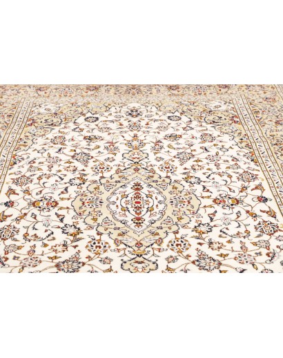 Tappeto Kashan Persia bianco verde 192x300