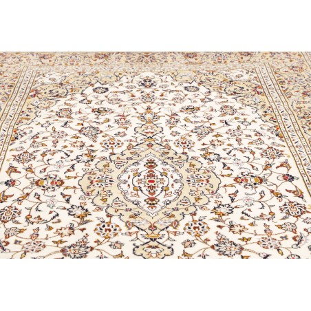 Tappeto Kashan Persia bianco verde 192x300