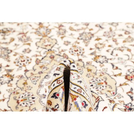 Tappeto Kashan Persia bianco verde 192x300